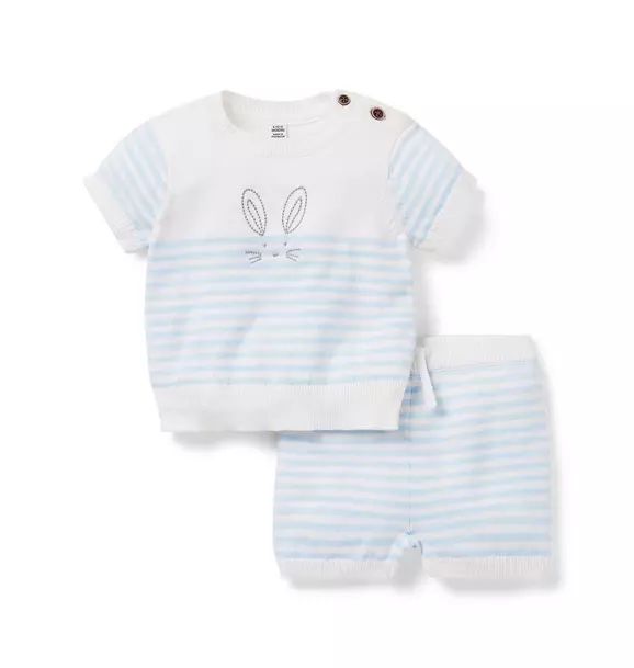 Baby Striped Bunny Sweater Matching Set | Janie and Jack