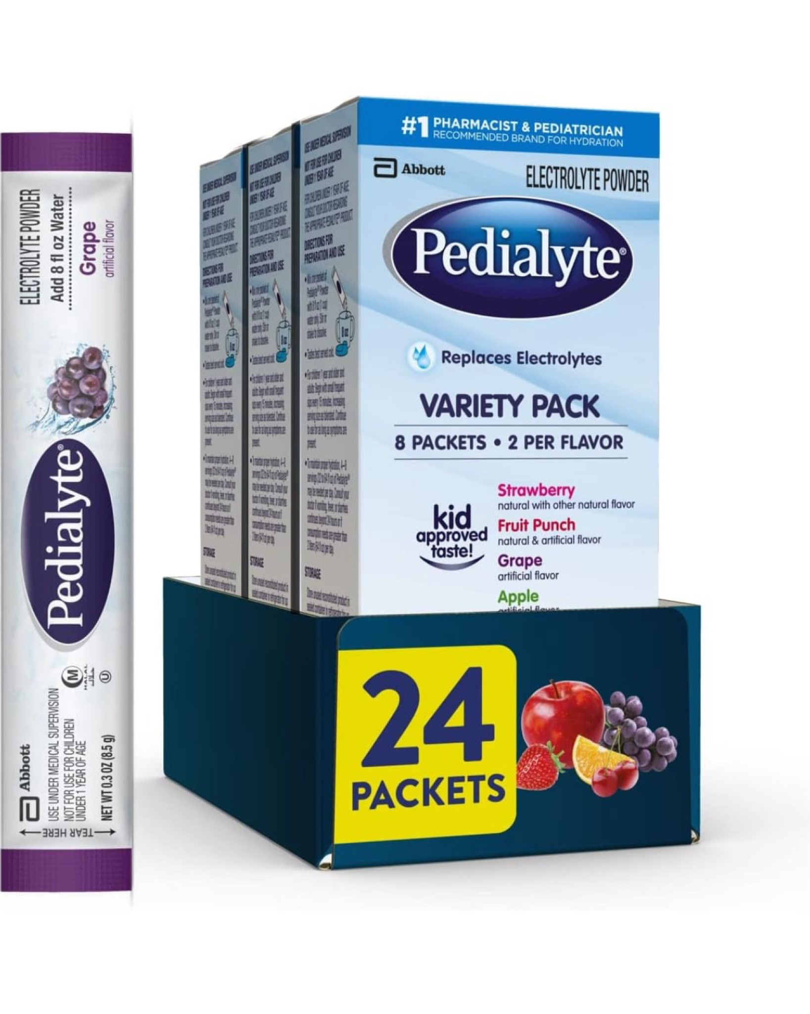 Pedialyte Electrolyte Powder Packets, Variety Pack, Hydration Drink, 8 Count (Pack of 3) Single-Serving Powder Packets


#LTKU #LTKSeasonal #LTKActive