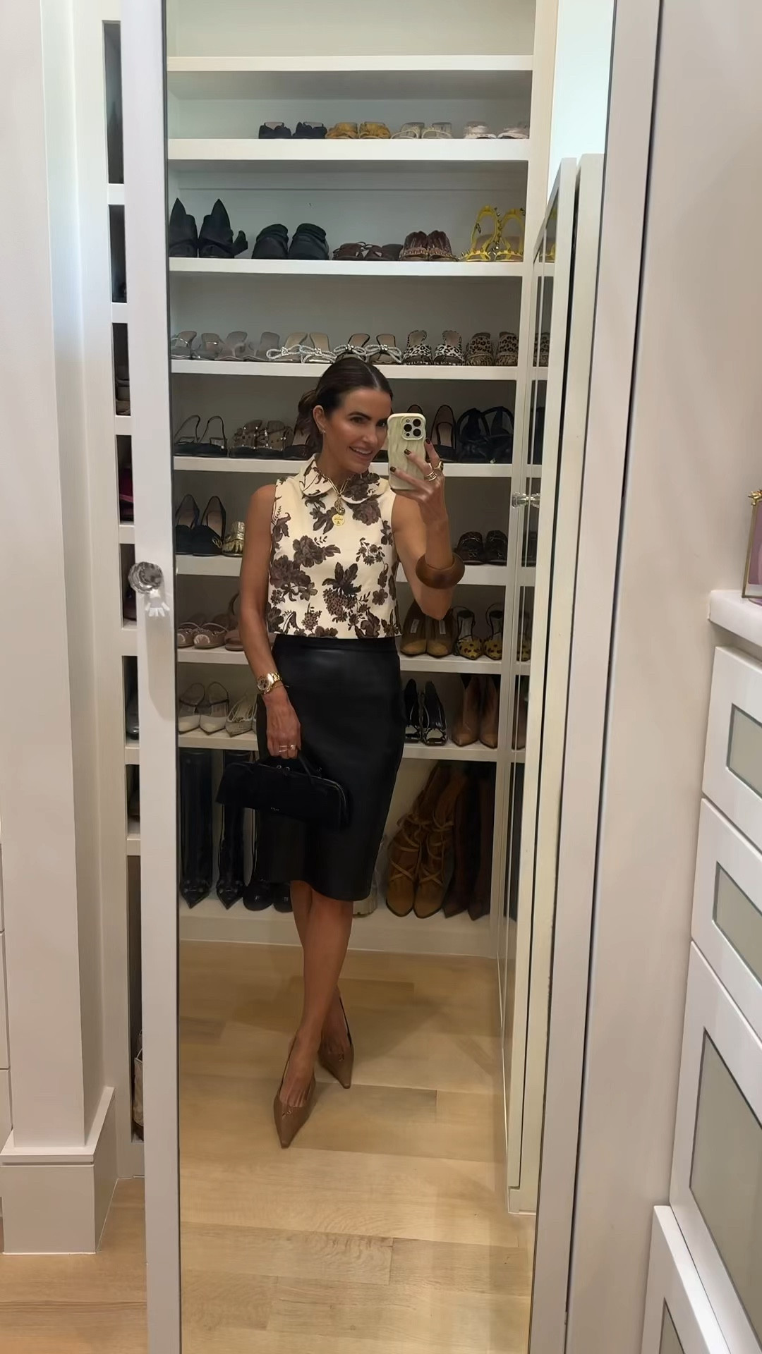 off to a luncheon for a sweet friend at @themistercharles wearing this beautiful brown blouse that is a set (has a matching midi skirt, incredible coat & heels too) that i’ll link below

the craftsmanship is amazing such grest quality & you will not believe the price! 

runs tts wear a size 2 top, skirt & coat as well 

+ shop the rest of my fab fall look as well below!

#LTKStyleTip #LTKWorkwear #LTKFallSale