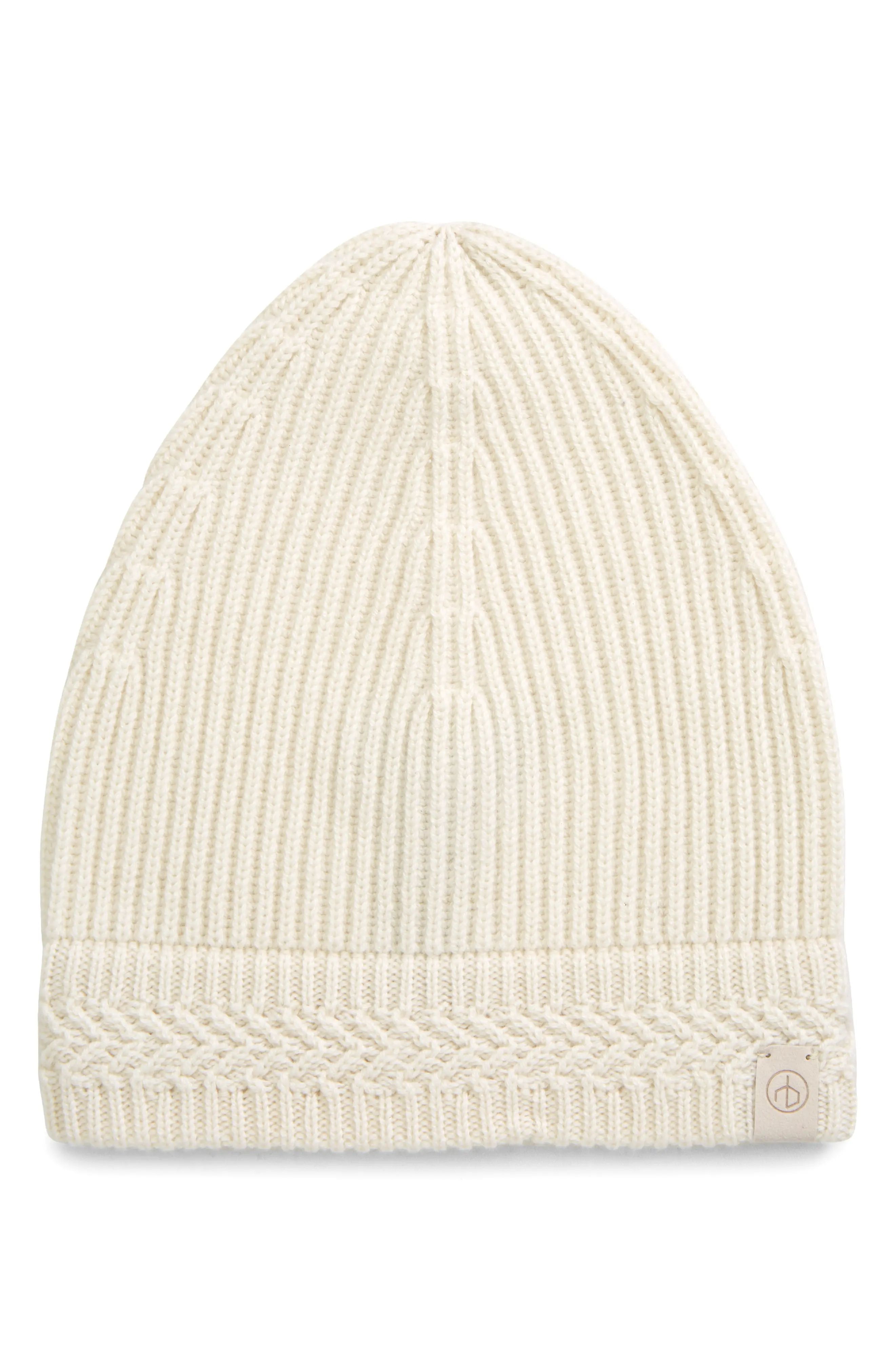 Women's Rag & Bone Pierce Cashmere Beanie - Ivory | Nordstrom