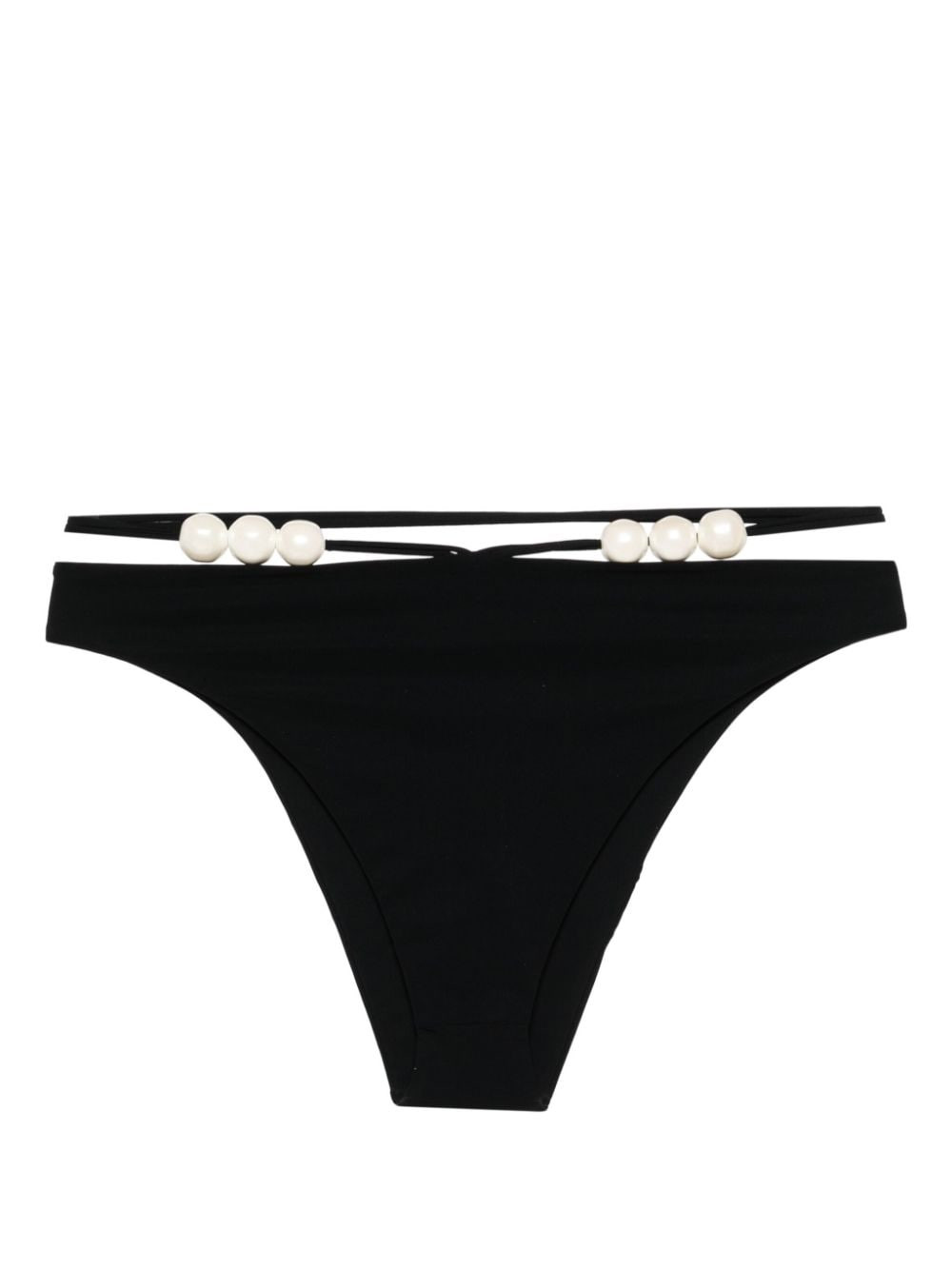 Magda Butrym pearl-detailed bikini bottom - Black | Farfetch Global
