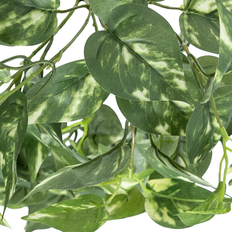 (2 pack) Mainstays 32" Artificial Silk Green Pothos Hanging Bouquet | Walmart (US)