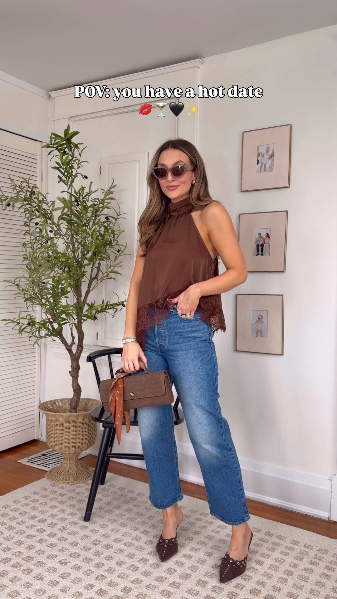 Affordable Date night outfit 
Size S top 
Size 27 jeans — 5’4 138lbs 

#LTKSeasonal #LTKgrwm #LTKValentine