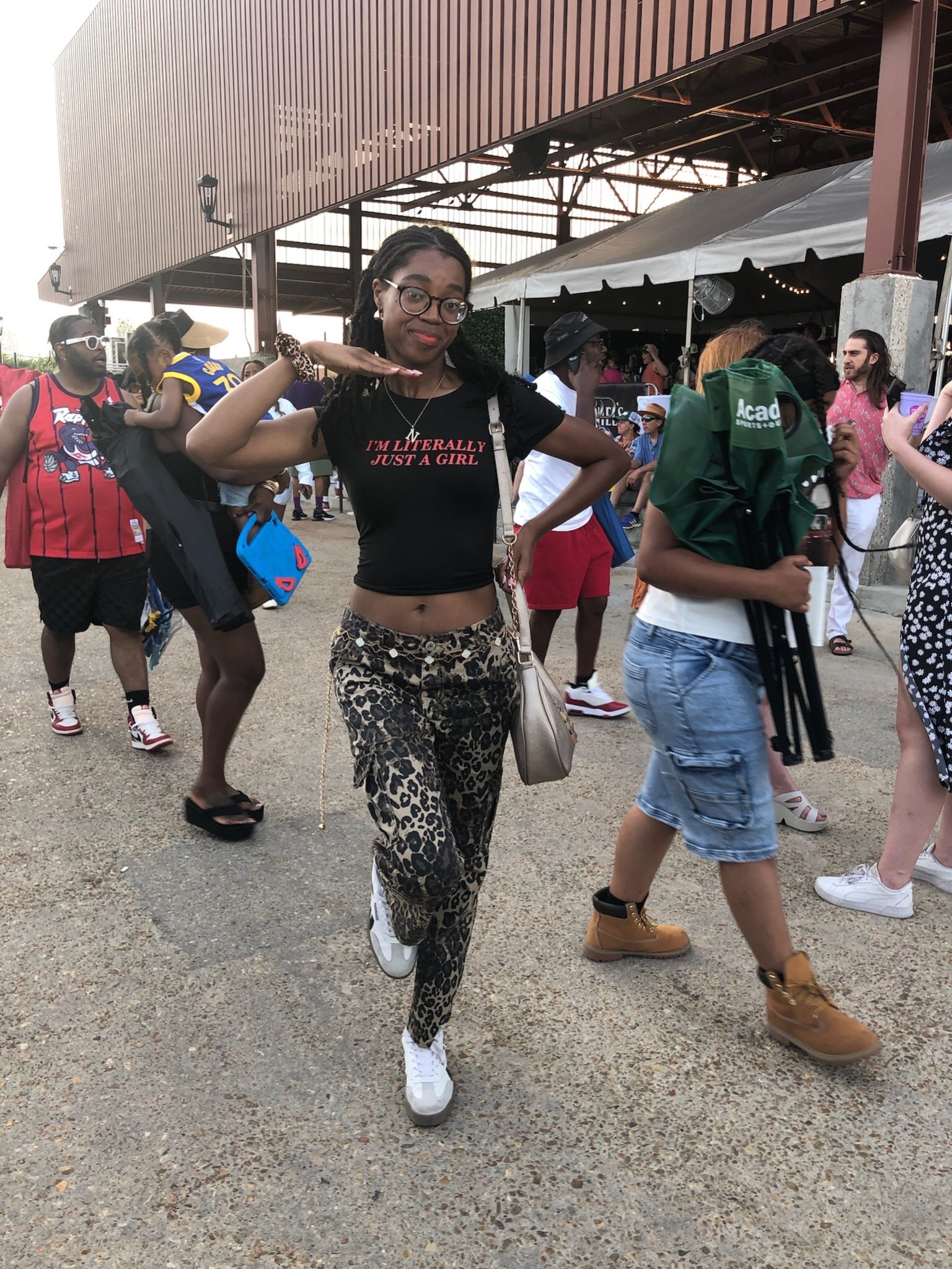 French Quarter Fest ‘26 Day 3 🫧⚜️💕

Slogan Crop Top: Shein US Leopard Print Cargo Jeans: VIP Jeans + Ross Dress For Less Leopard Print Scrunchie: Temu  Sneakers: Reebok + TJ Maxx  Hoop Earrings: Time and Tru + Walmart  Letter Initial Necklace: Forever 21  Belt Chain: Aimee Lynn + Ross Dress For Less  Purse: BeBe + Marshalls

#LTKFestival