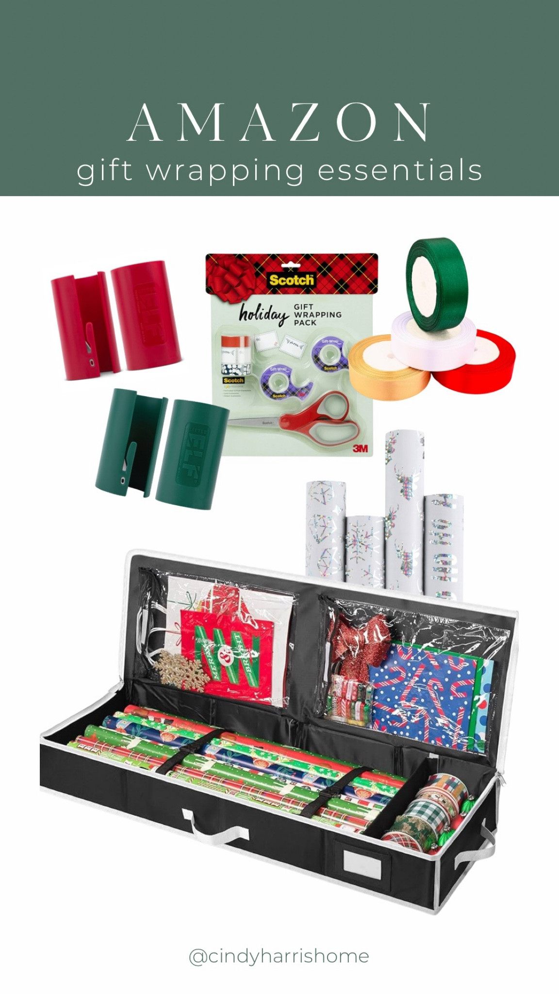 Gift wrapping essentials from Amazon that arrive before Christmas!! If you’ve still got gifts to wrap over the weekend, this is for you. 🎁 

#LTKSeasonal #LTKHoliday