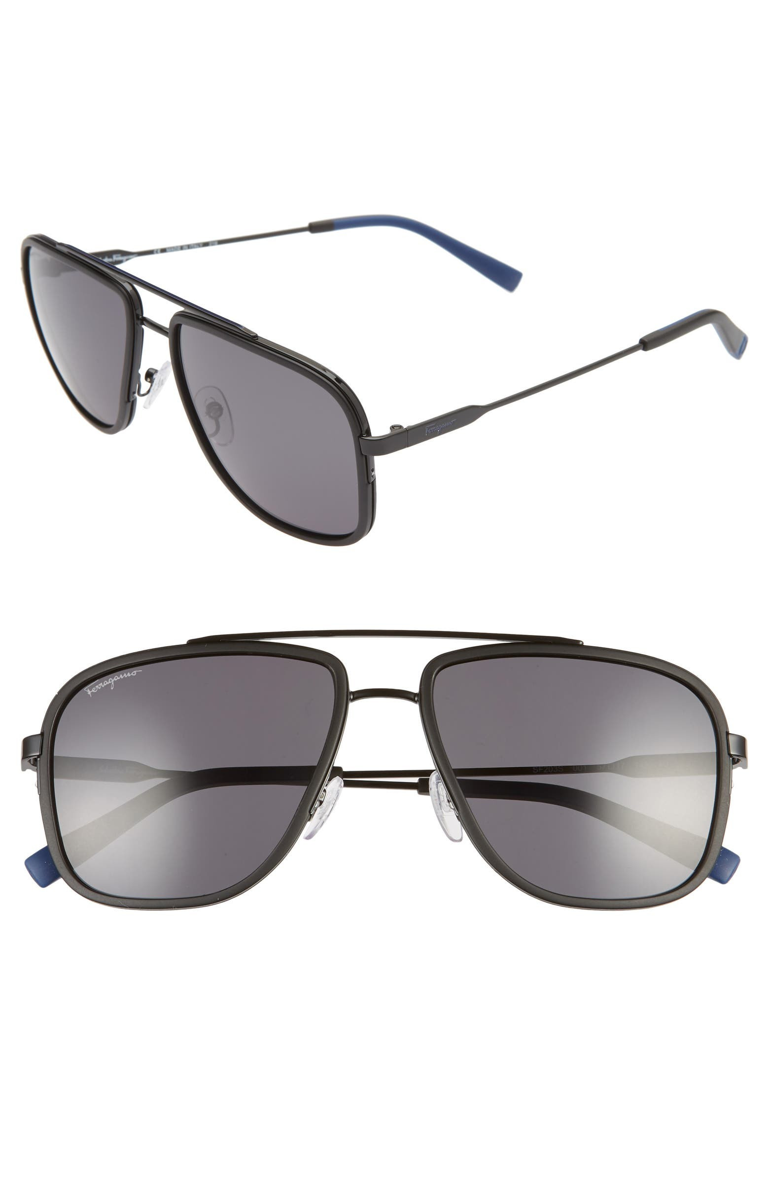 Salvatore Ferragamo 57mm Navigator Sunglasses | Nordstrom | Nordstrom