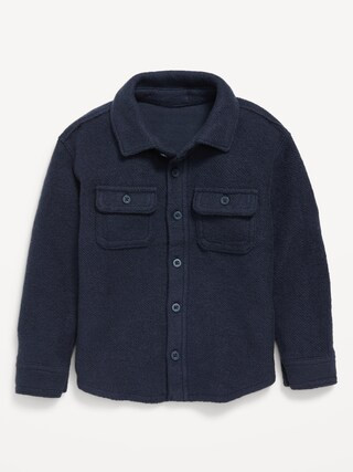 Cozy-Knit Buttoned Pocket Shirt for Toddler Boys | Old Navy (US)