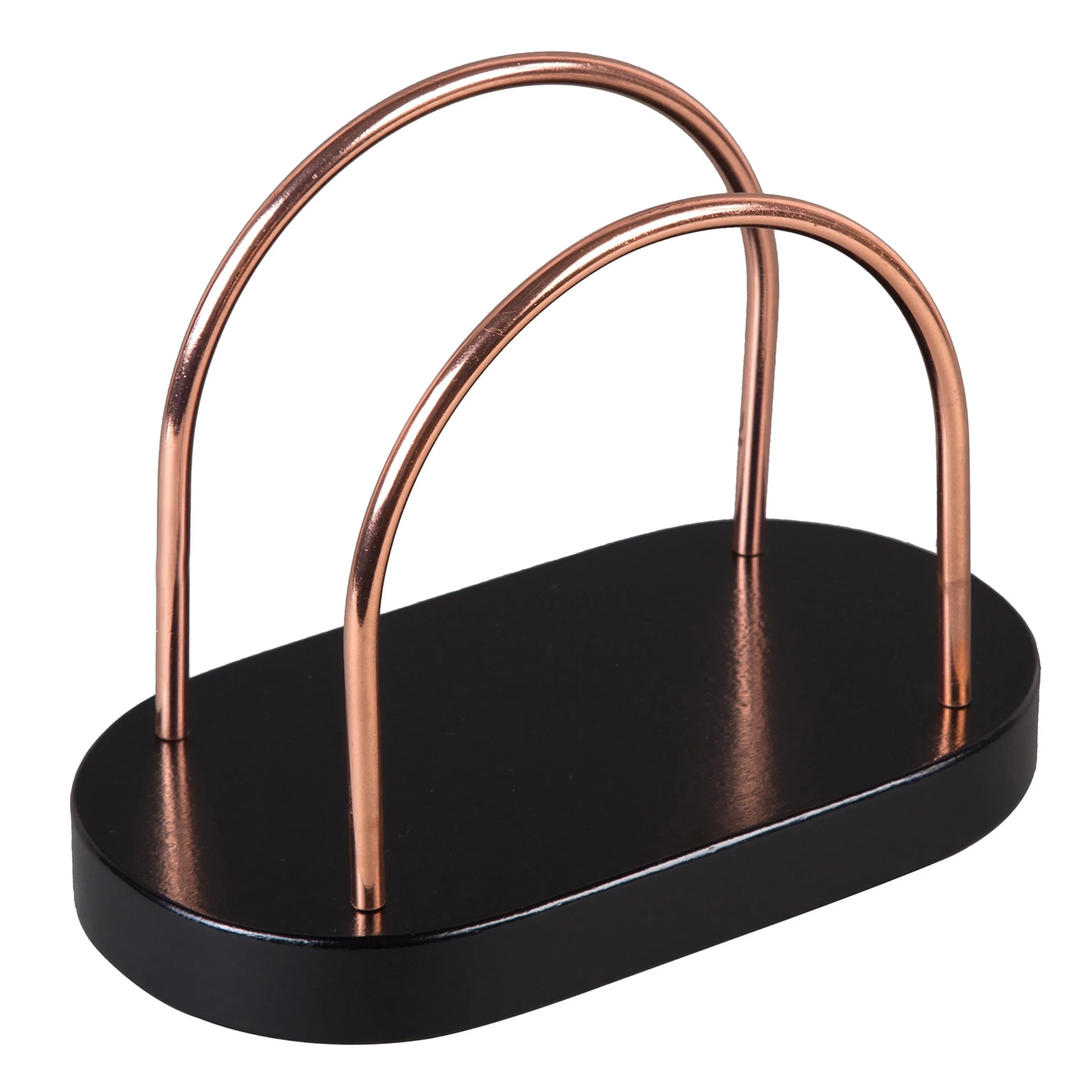 Creative Home Chestnut Wood with Copper Plated Wire Tabletop Napkin Holder Stand Tissue Paper Dis... | Walmart (US)