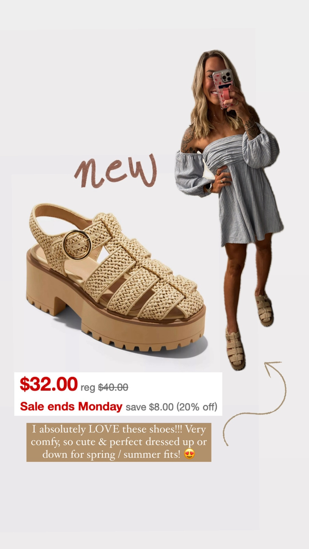 New spring shoe arrivals from Target I’m absolutely LOVING are 20% OFF RIGHT NOW😍👏🏼🤎 Target is forever a go to for me for shoes. They normally never miss! I stick tts most of the time but I’ll size up a 1/2 size if they offer it! 

Sandals / flats / spring inspo / neutrals / comfy shoes / cute / Holley Gabrielle 

#LTKShoeCrush #LTKWatchNow #LTKSaleAlert