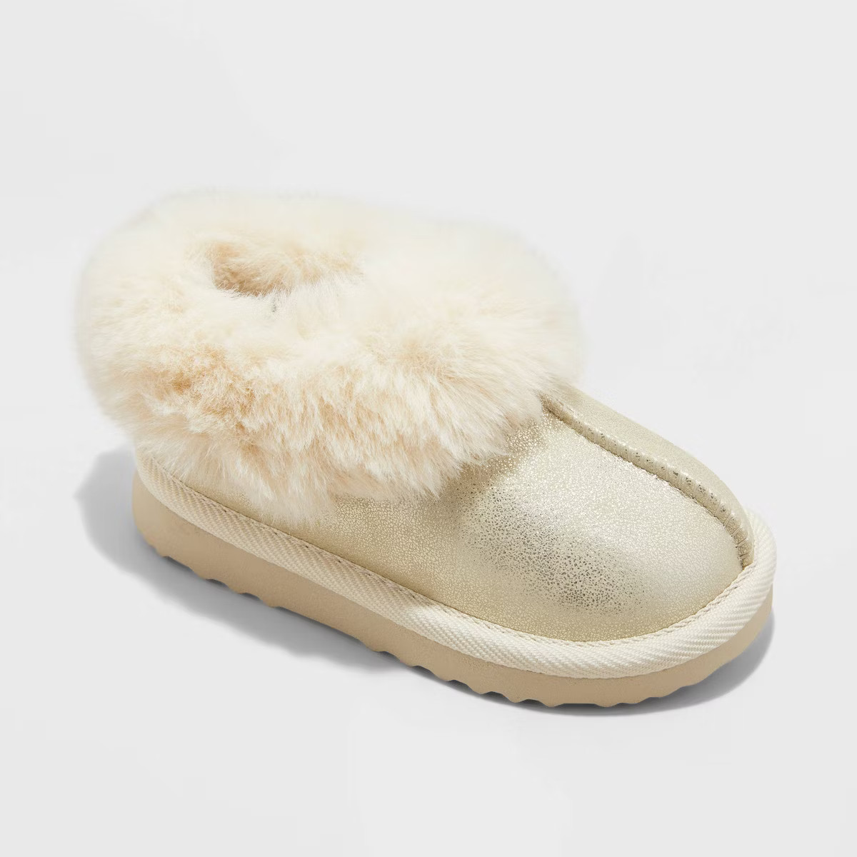 Toddler Faux Fur Cuff Scuff Slippers - Cat & Jack™ | Target