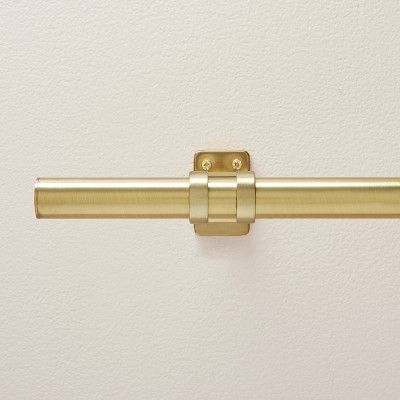 Classic Steel Curtain Rod with Antiqued Brass Finish - Hearth & Hand™ with Magnolia | Target