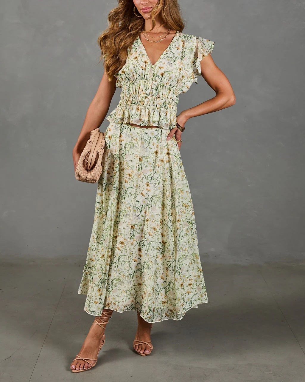 Adilene Floral Print Smocked Waist Peplum Top and Maxi Skirt

Use code KALEYSAVE30 at checkout!

Spring outfit | matching set | vacation style | summer outfit 

#LTKootd #LTKTravel
