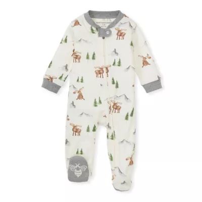 Burt's Bees Baby® On the Range Loose Fit Organic Cotton Sleep & Play Footie in Ivory | Bed Bath ... | Bed Bath & Beyond