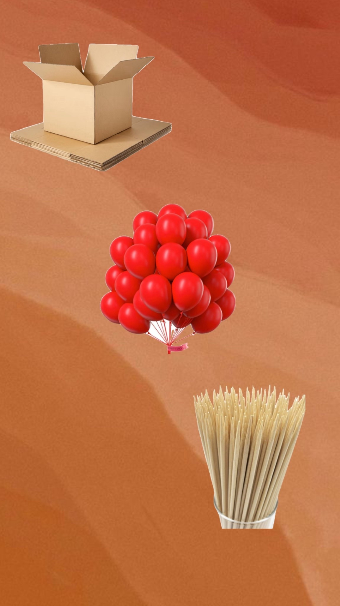Use these items to play the pop balloon game 