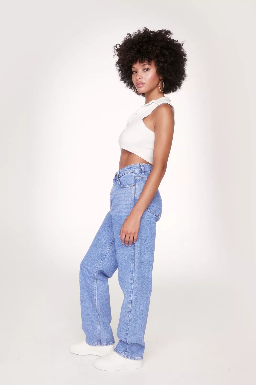 Organic Denim High Rise Slouchy Boyfriend Jeans | Nasty Gal (US)