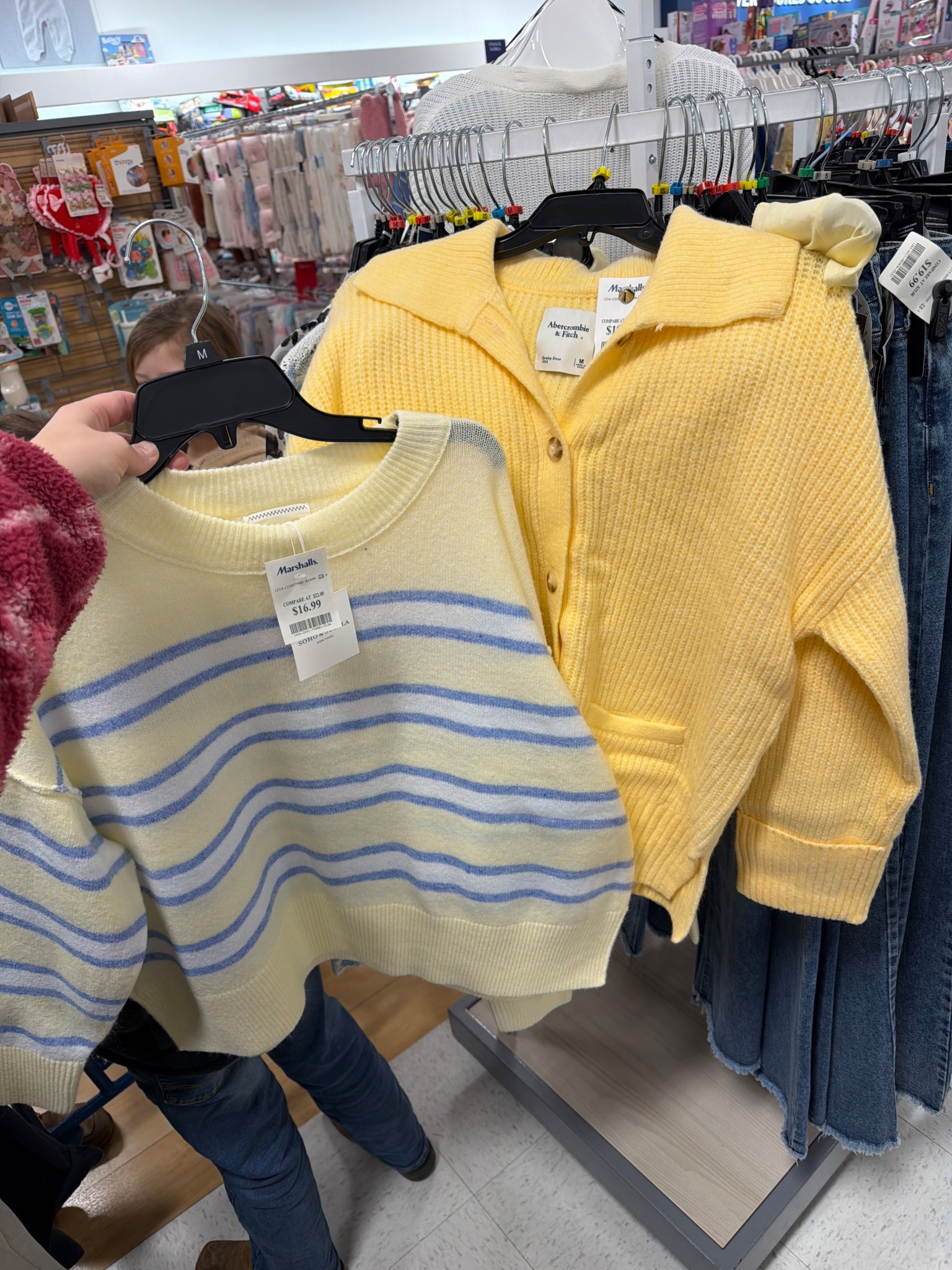 Saw these cute sweaters at Marshall’s the other day and almost grabbed one of them. Still thinking about going back! 

#LTKdayinmylife #LTKootd #LTKmomlife