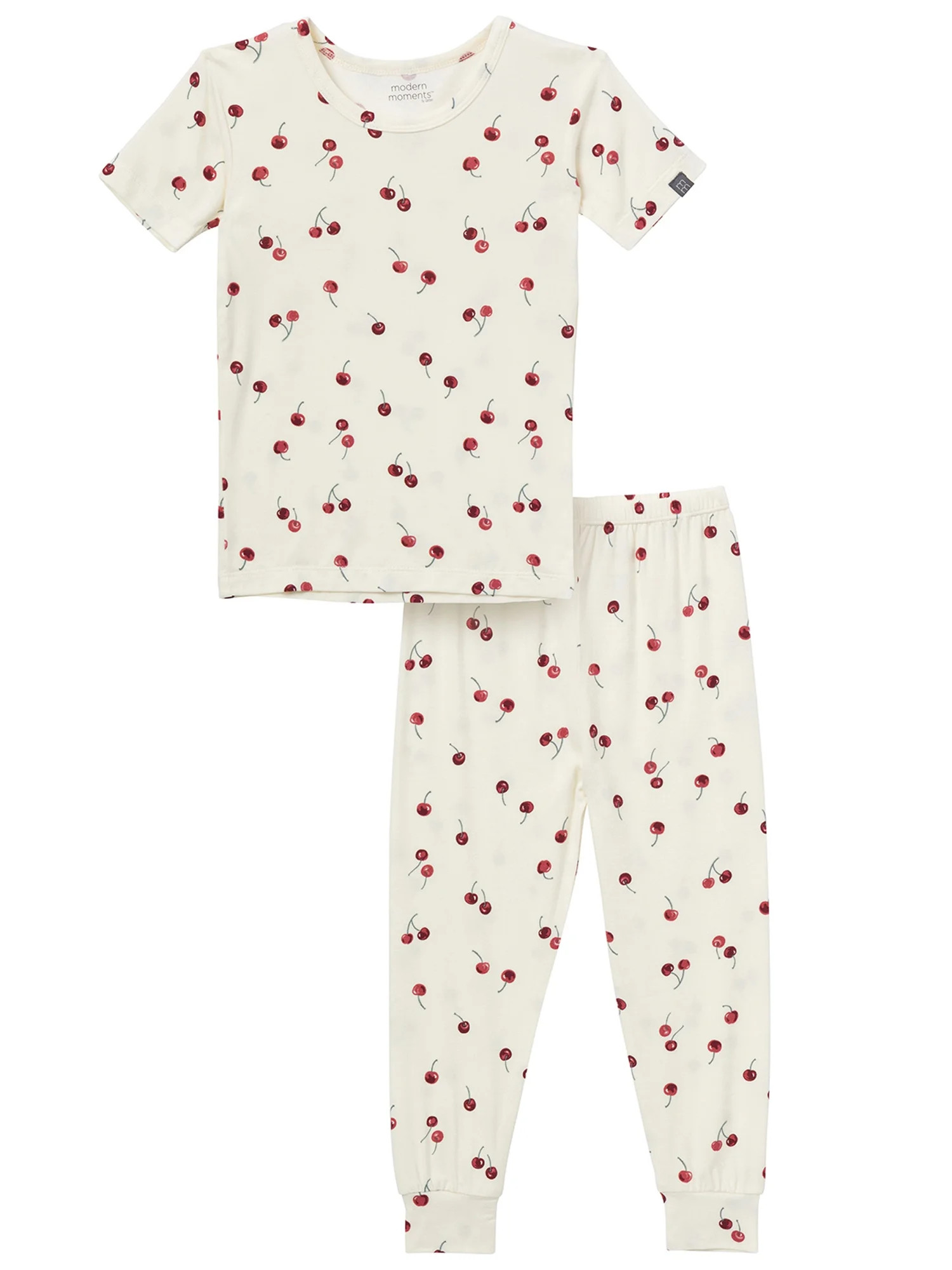 Modern Moments by Gerber Toddler Neutral Super Soft Tight Fitting Pajama Set, 2-Piece, Sizes 12 M... | Walmart (US)