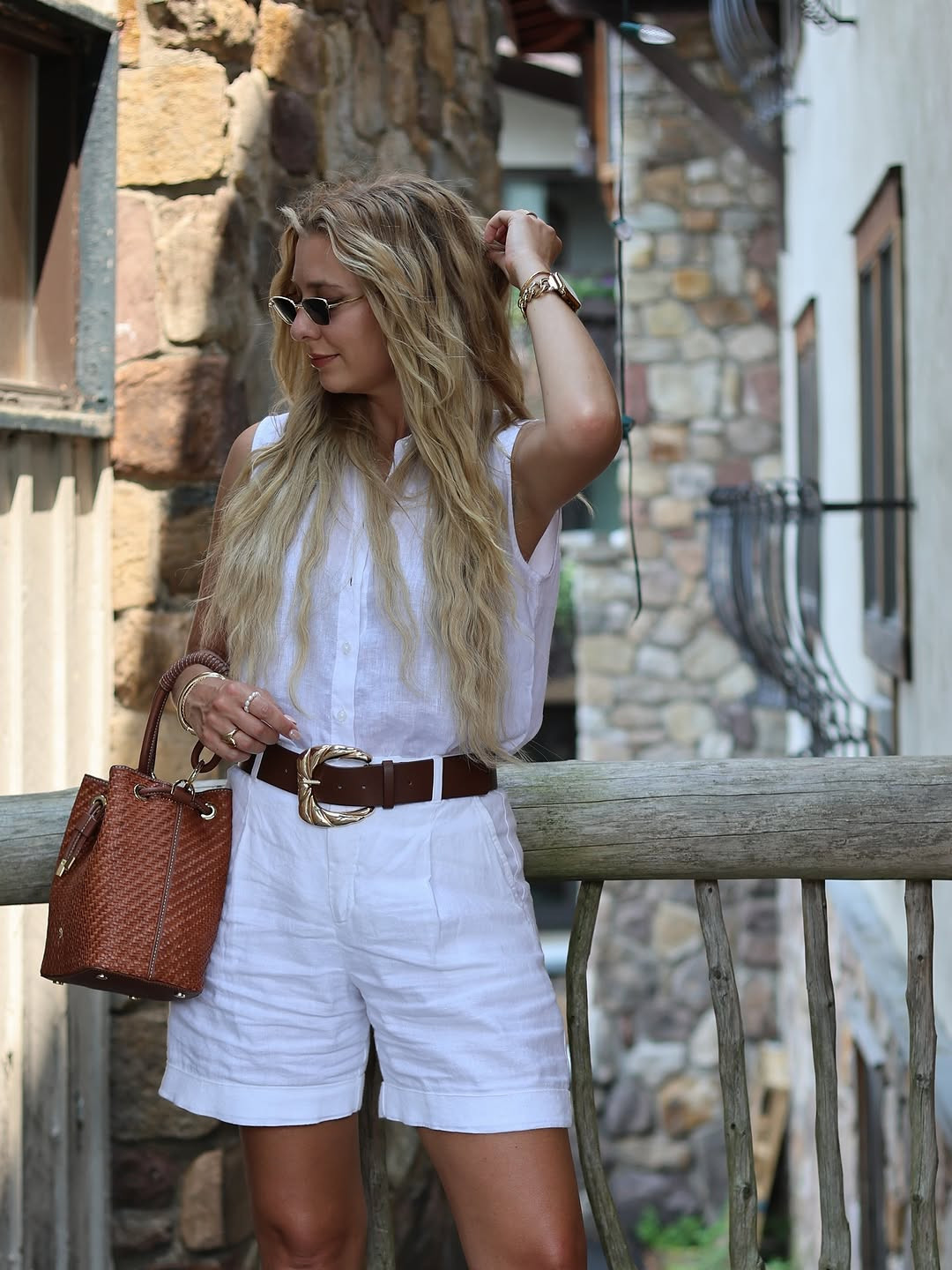 Summer ready in stripes. This blue and white tiered maxi dress features delicate tie-shoulder straps and a breezy silhouette, perfect for a coastal escape. #SummerStyle #MaxiDress #LTKtravel 

 #LTKdayinmylife #LTKgrwm #LTKootd