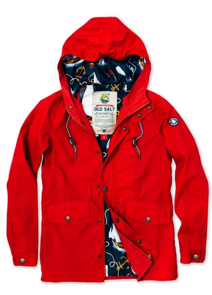 Old Salt Raincoat in Red - Women's | Kiel James Patrick