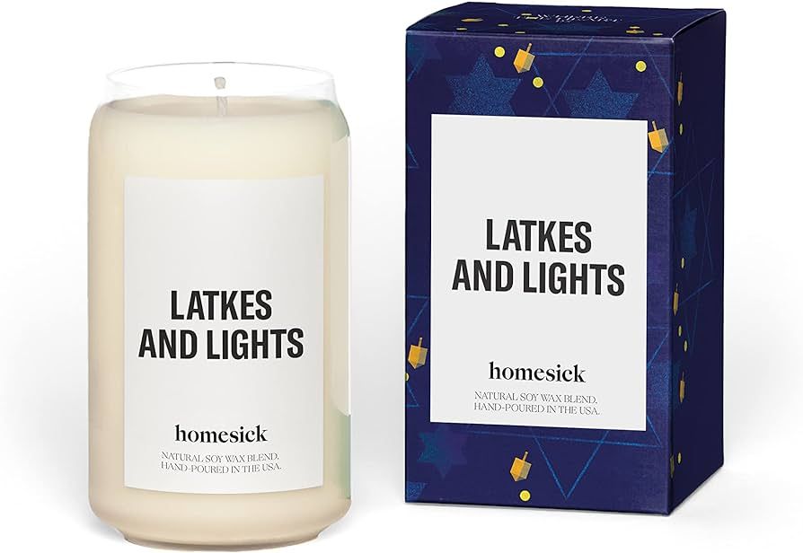 Homesick Premium Scented Candle, Latkes and Lights - Scents of Baked Apple, Butter, Potato, 13.75... | Amazon (US)
