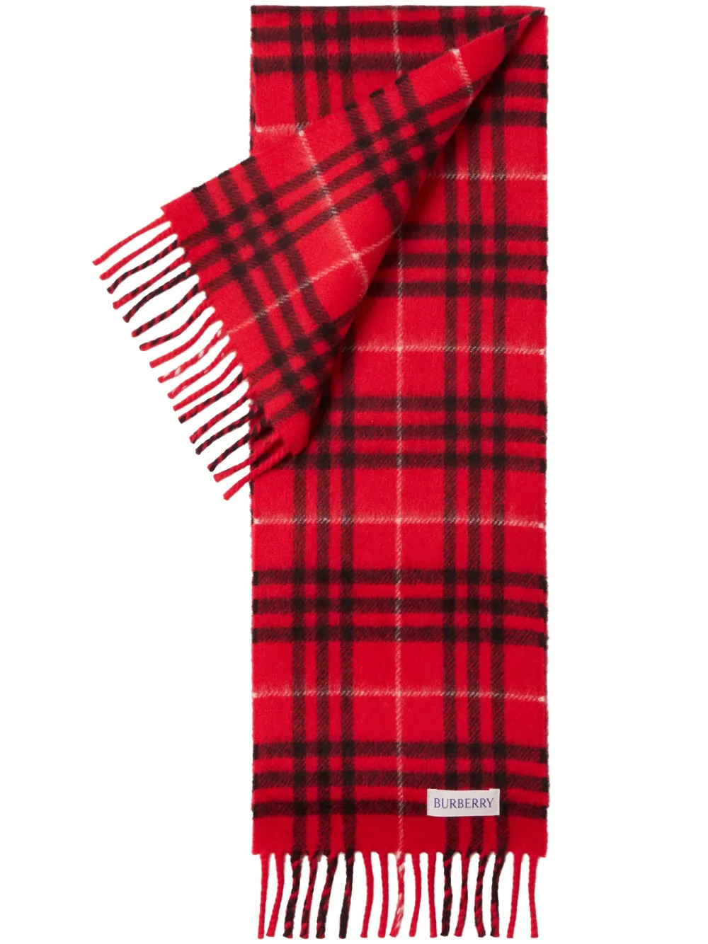 Burberry Sciarpa Con Frange a Quadri - Farfetch | Farfetch Global