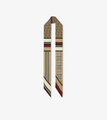Skinny Montage Silk Scarf | Burberry (US)