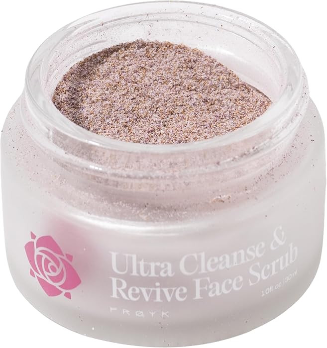 Frøya Organics Ultra Cleanse & Revive Face Scrub | Gentle Exfoliating Powder Cleanser with Arcti... | Amazon (US)