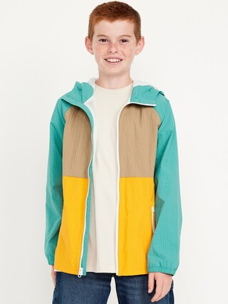 Water-Resistant Ripstop Color-Block Jacket for Boys | Old Navy (US)