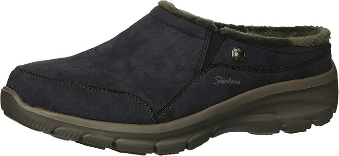 Skechers Women's Easy Going-Latte-Twin Gore Slip-on Open Back Mule | Amazon (US)