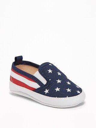 Flag-Print Canvas Slip-Ons for Baby | Old Navy US
