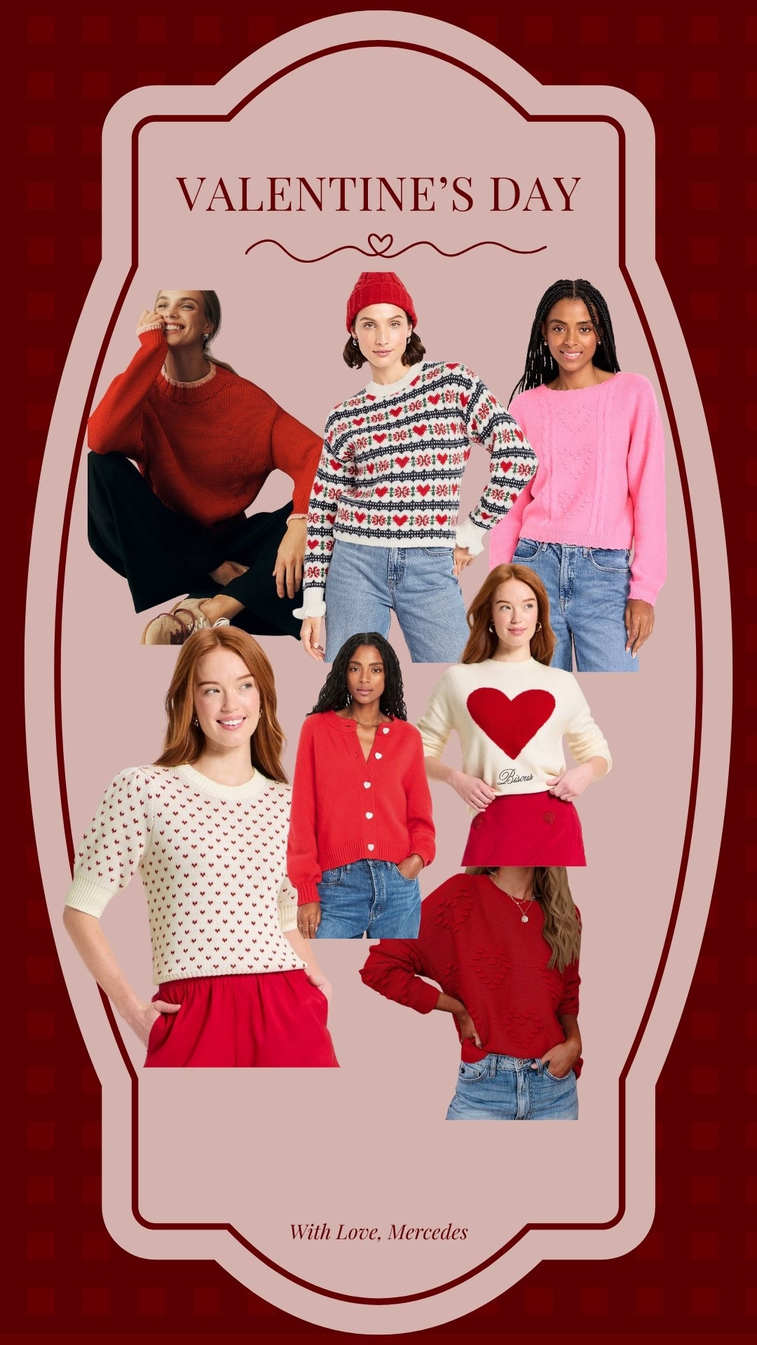 Women’s Valentine’s Day sweaters, pink sweaters, heart sweaters, red sweaters

#LTKSeasonal #LTKValentine