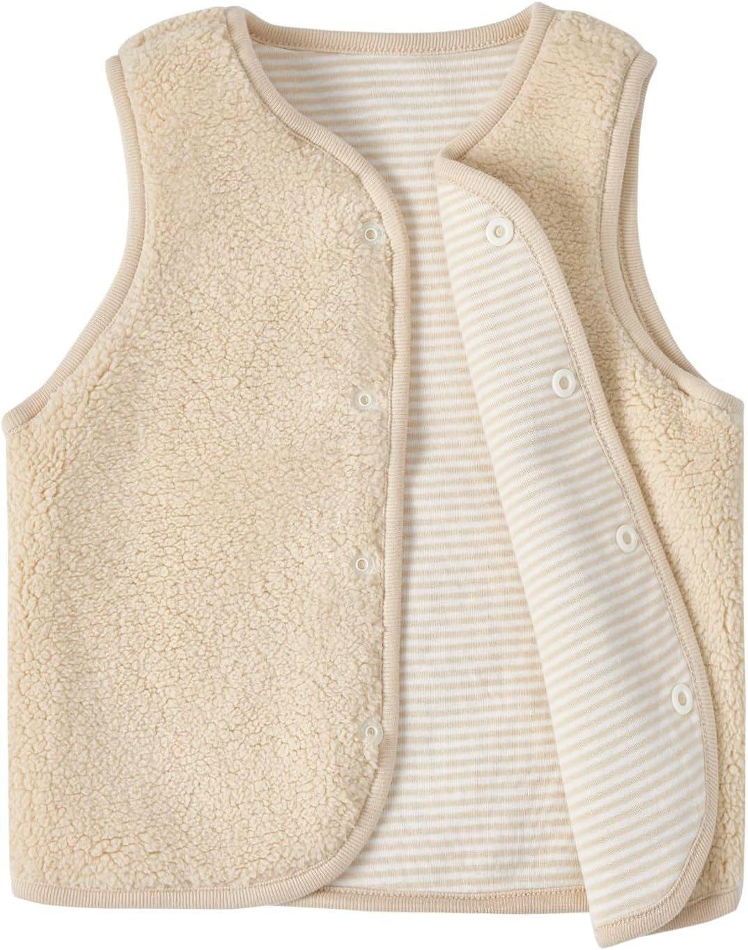 Reversible Sherpa Fleece Vest for Toddler Boys Girls | Amazon (US)