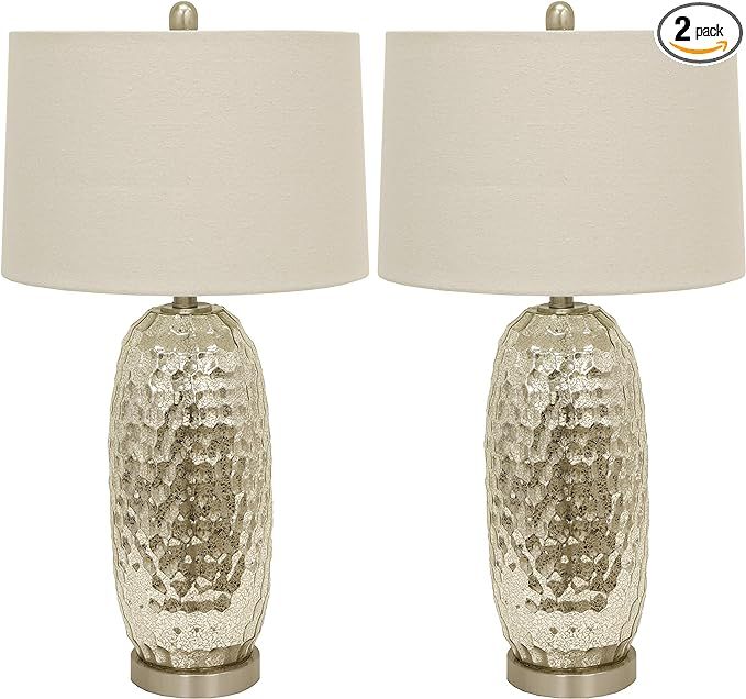 Décor Therapy MP1066 Table Lamp, Antique Silver | Amazon (US)