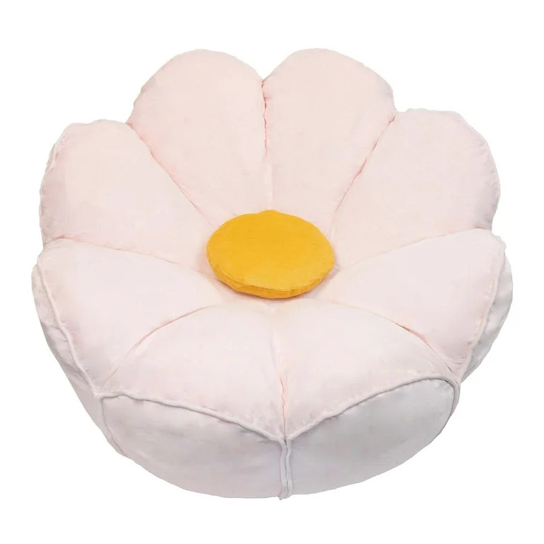 Mainstays Kids' Compressed Foam Chair – Pink Daisy Edition | Walmart (US)