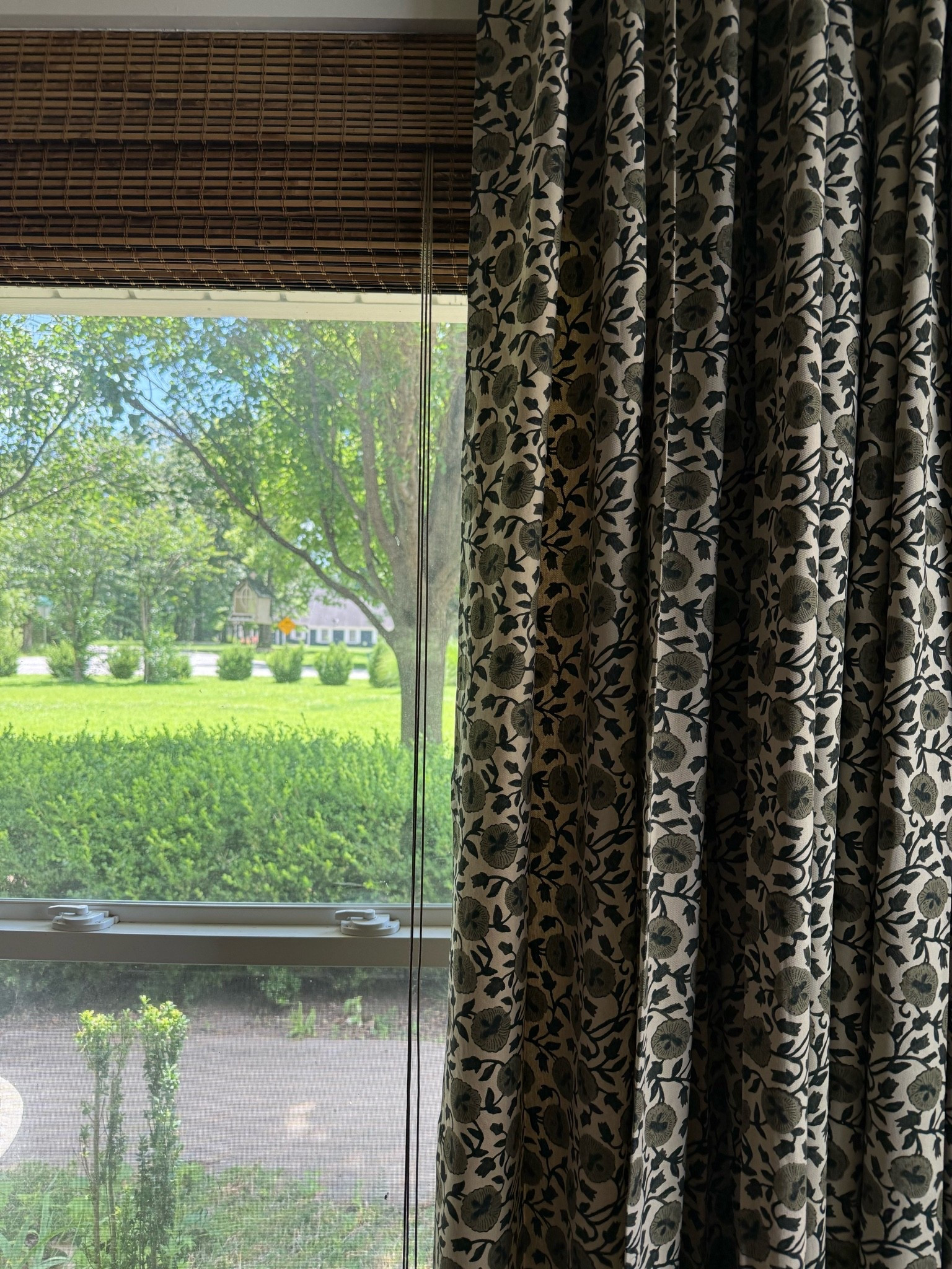 What a difference some beautiful curtains can make. This Laney Floral panel completely changed the feel of our living room — soft, layered, collected. 100% cotton, hangs as rod pocket or back tab, available in 4 colorways (and they’re all gorgeous!) Linked below. 🌿

Laney floral curtain, west elm curtains, floral vine curtains, botanical print drapery, grandmillennial curtains, cottagecore window treatment, sage green curtains, dark floral drapes, rod pocket curtains, back tab curtains, dual hanging curtains, cotton curtains, affordable designer-look curtains, living room curtains, bedroom drapery

#LTKHome
