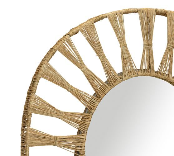 Laguna Jute Oval Mirror, 34" x 22" | Pottery Barn (US)