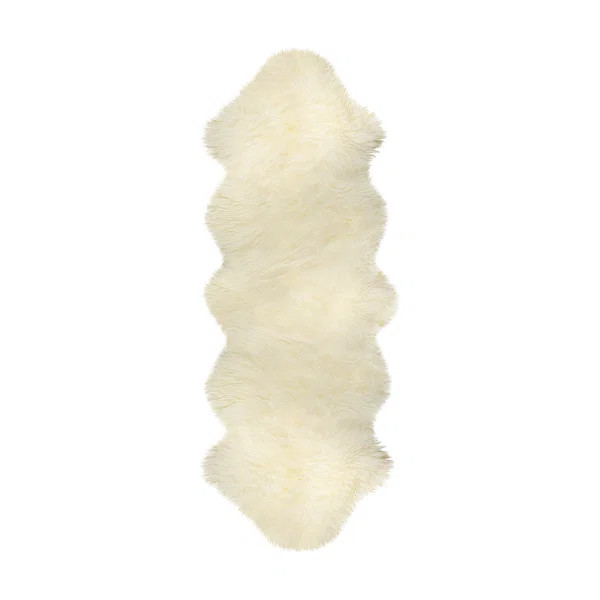 Colello Handmade Sheepskin Natural Area Rug | Wayfair North America