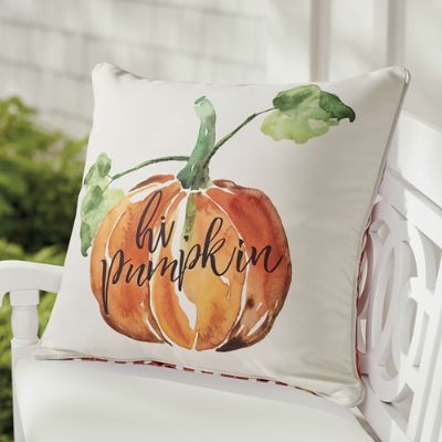 'Hi Pumpkin' Pillow | Grandin Road | Grandin Road