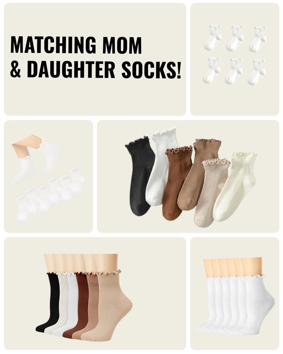 Some of my fav every day socks for my daughter & I 🤎

#LTKFamily #LTKBaby #LTKKids