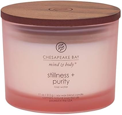 Chesapeake Bay Candle Scented Candle, Stillness + Purity (Rose Water), Coffee Table | Amazon (US)