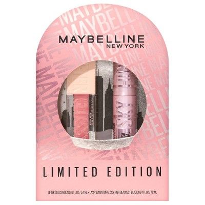 Maybelline Lash Sensational Sky High and Lifter Gloss Limited Edition Kit - Moon - 2pc | Target