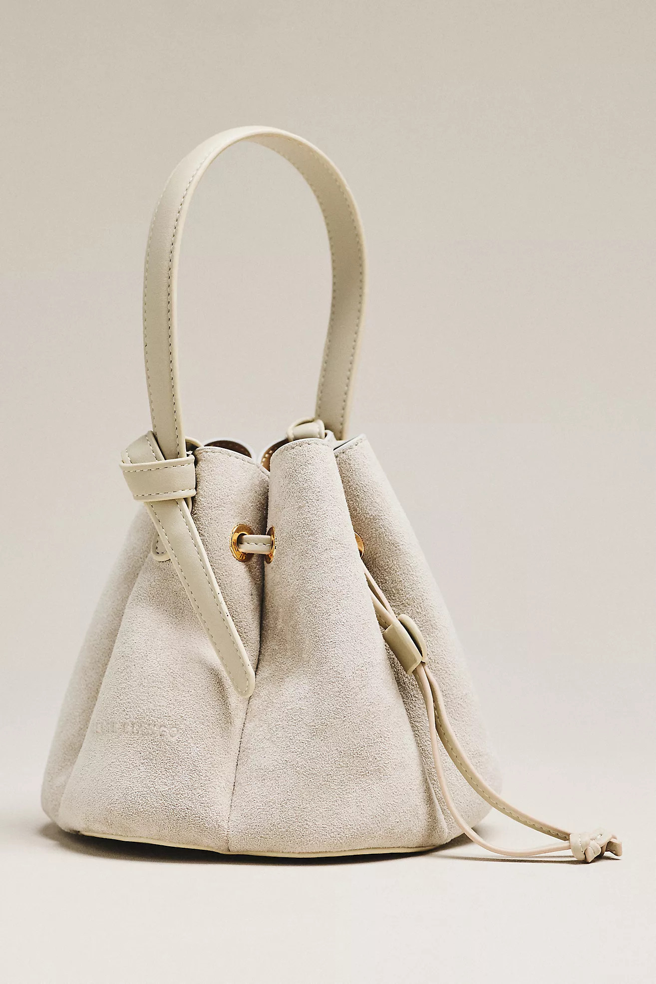 Melie Bianco Laguna Cinched Mini Faux-Suede Bucket Bag | Anthropologie (US)