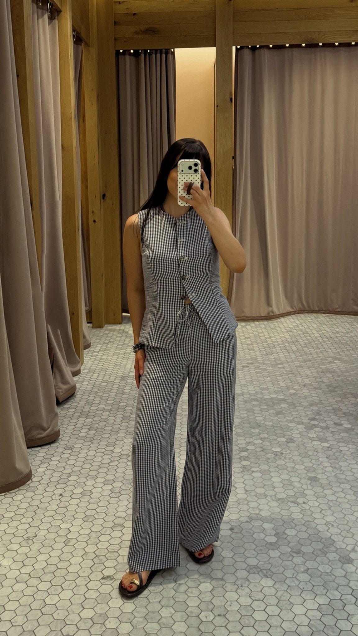 What i tried on and loved at aritzia! Aritzia new arrivals + summer outfits! 

Wearing s in everything, 2 in gingham vest but def need a 4!! Size up if you have anything over a cup!

#LTKSeasonal #LTKPetite