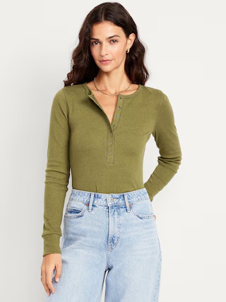Cozy Snug Crew-Neck Henley | Old Navy (US)