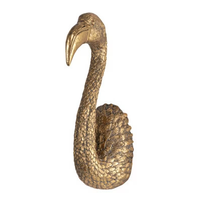 Storied Home Decorative Resin Bird Bust Wall Decor, Gold | Target