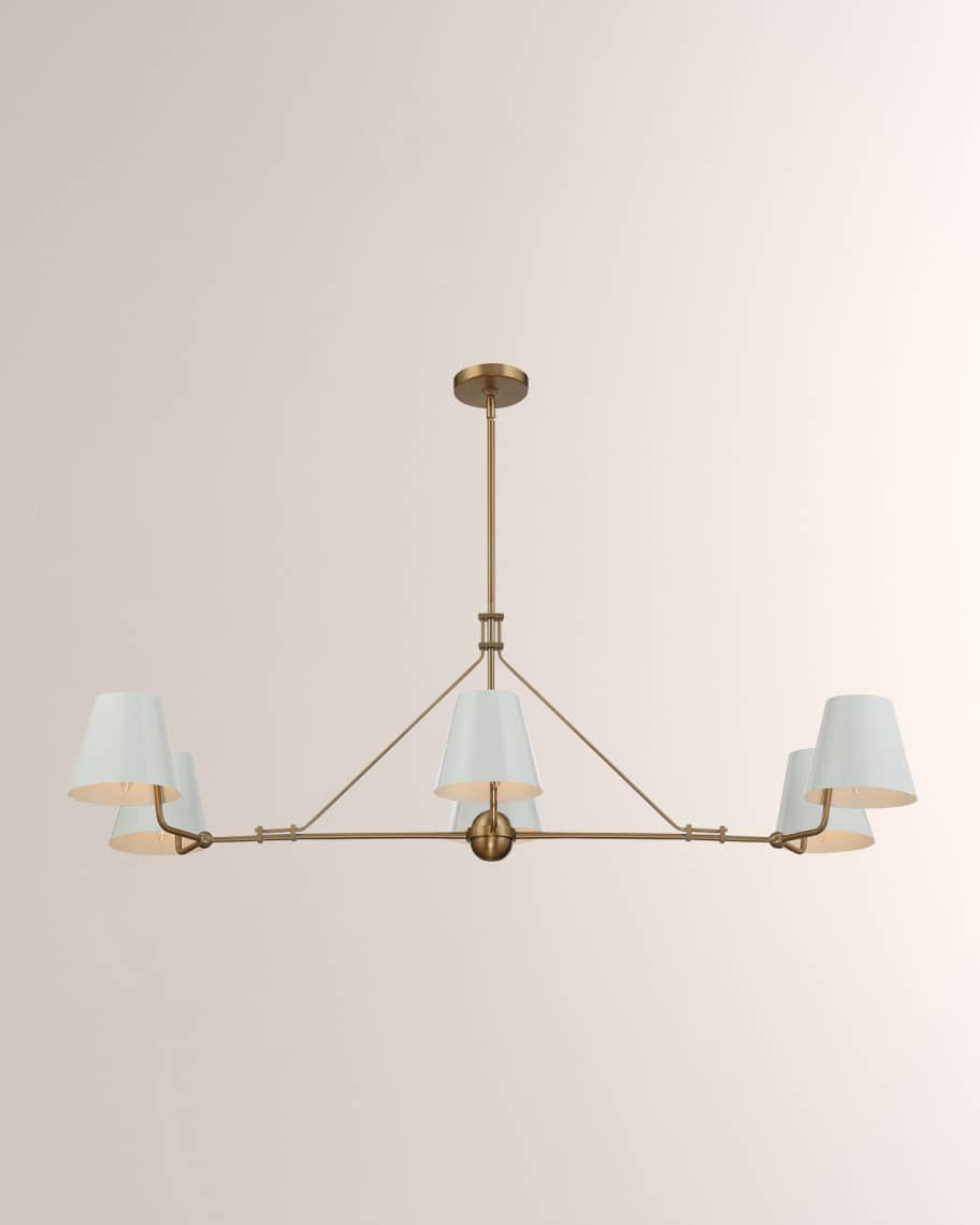 Crystorama Xavier 6-Light Linear Chandelier | Horchow