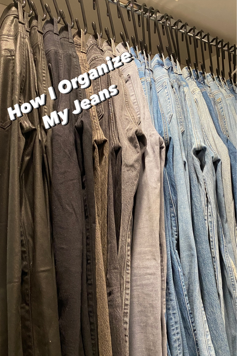 Closet organization, how to organize jeans

#LTKhome #LTKunder50