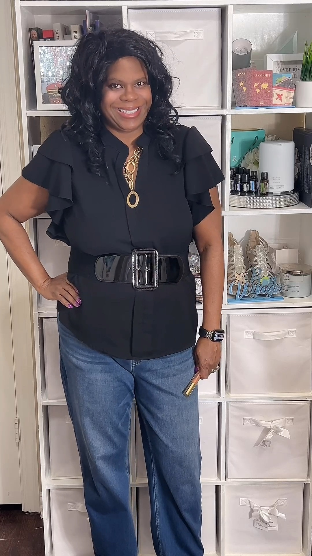 My casual day just got an upgrade🙂.  Loving this casual outfit 

Comment SHOP below to receive a DM with the link to this post on my LTK ⬇  #ltkootd #ltkmidsize 