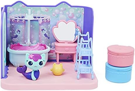 Gabby’s Dollhouse, Primp and Pamper Bathroom with Mercat Figure, 3 Accessories, 3 Furniture and... | Amazon (CA)
