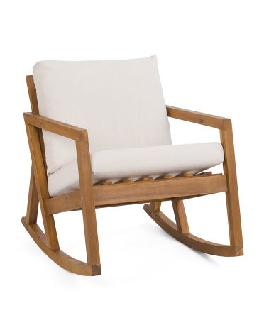 Outdoor Rocking Chair With Cushions | TJ Maxx